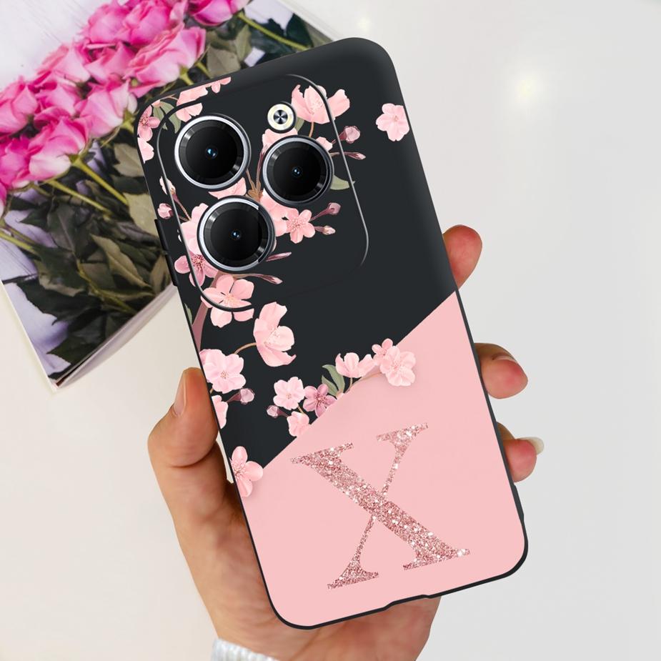 

Чехол для Infinix Hot 40 Pro Hot40 X6836 X6837 Новый с буквами Мягкий ТПУ Чехол для телефона Для Infinix Hot 40i Hot 40 Pro Hot40i Бампер Infinix Hot 40i