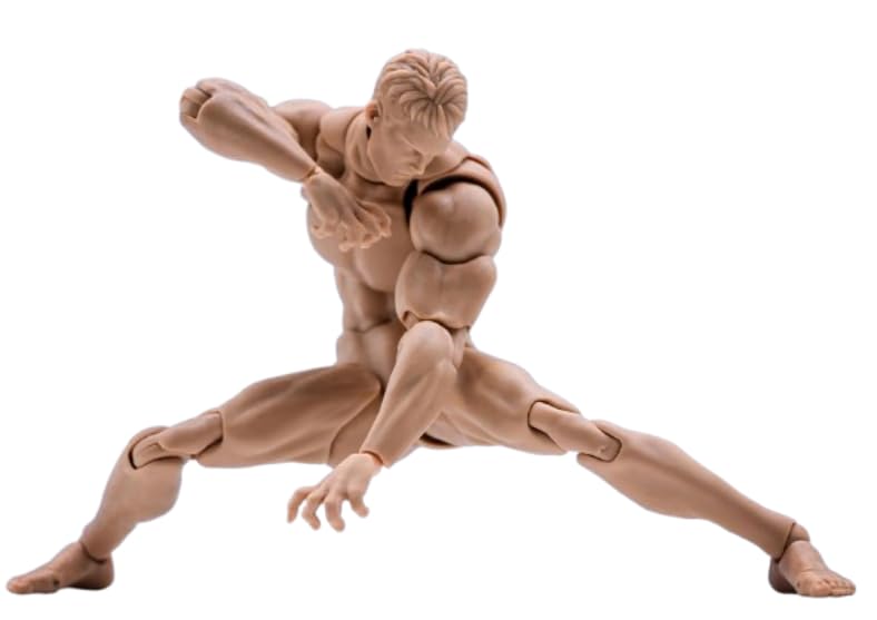 1/12 Maßstab Männliche Actionfigur, 6 Zoll, Super Flexible und Starke Muskelfigur, Miniaturfigur, Körperpuppe mit Wechselbaren Händen und Zubehör C