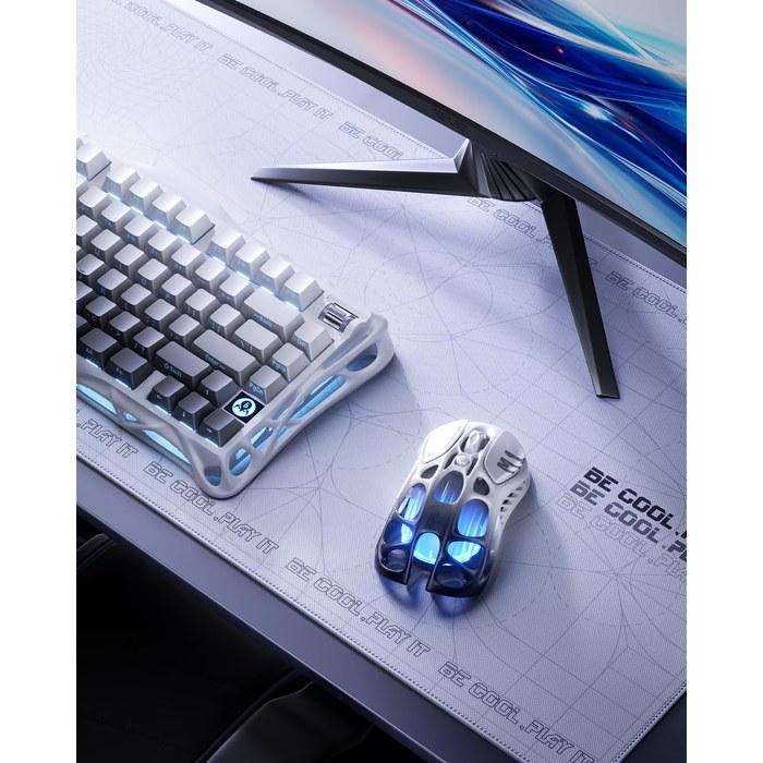 Mouse da Gioco GravaStar Mercury M1 Pro – Wireless/Cablato, 26000 DPI, 88g, Gradiente Nero