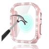 Bling Glass+Cover For Apple Watch 10 42mm 46mm Diamond Hard PC bumper+Screen Protector Case Iwatch Series 10 Accessories