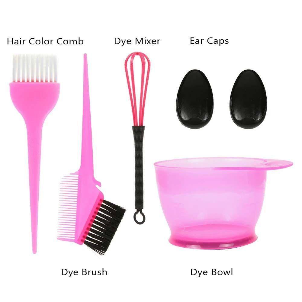 Hair Salon Tool Hair Dye Bowl Hairdressing Tint Tool Hair Dye Color Brush Hair Coloring Set