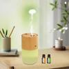 Wood Grain Aroma Diffuser  7 Colors, 2 Modes, Humidifies & Purifies Air  2 Oils