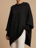 Autumn/Winter 2025 Women's Loose Fit Solid Color Wool Pullover Sweater