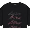 We11done Ss26 Rhinestone Style Logo Short Sleeve T-Shirt Unisex Tops WD-TT2-26-769-U-BK