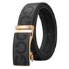 Men's Casual Patchwork Faux Leather Waist Belt with Letter Pattern
