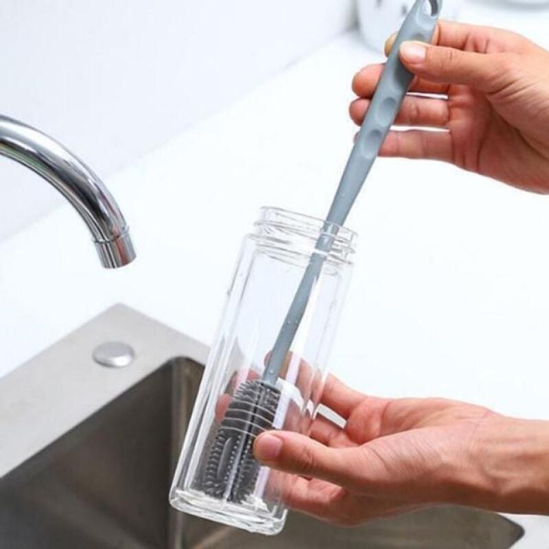 

Silicone tumbler cleaning brush, water bottle cleaning brush, baby bottle dishwashing brush