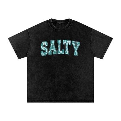 Salty | Snow Washed Oversized Cotton T-Shirt and Kids Shirt