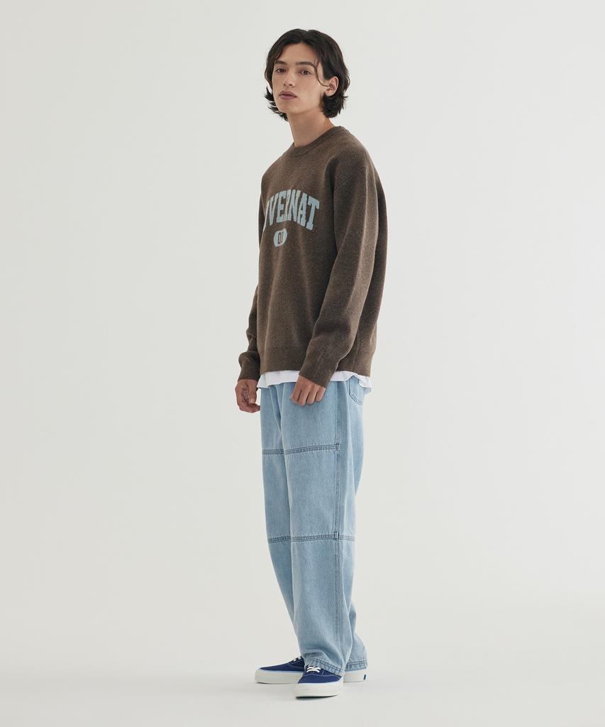 COVERNAT Center Arch Logo Knit Charcoal