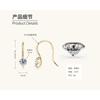 Silvere Glam New Moissanite Ear Hooks From Europe And America, High-end Design Earrings, Pure Silver S925 Earrings