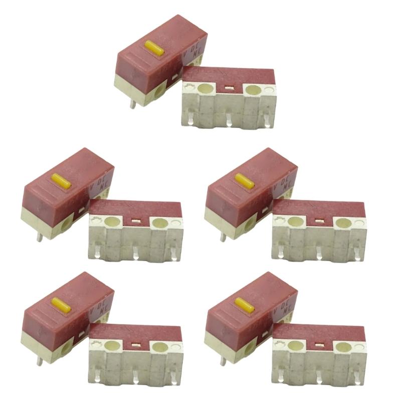  Noiseless Mouse Microswitch Precise Operating Microswitches for Gamers and Office Workers
