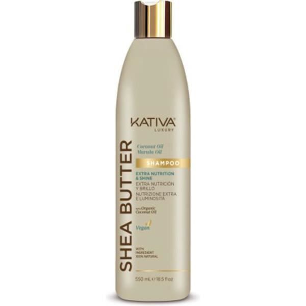 Kativa Shea Butter Coconut &amp; Marula Oil Shampoo 550 Ml Unisex