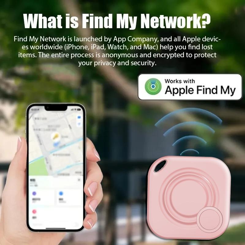 Smart Bluetooth GPS Tracker Works with Find My APP Anti Lose Reminder Device for Iphone Replacement Locator MFI Rated