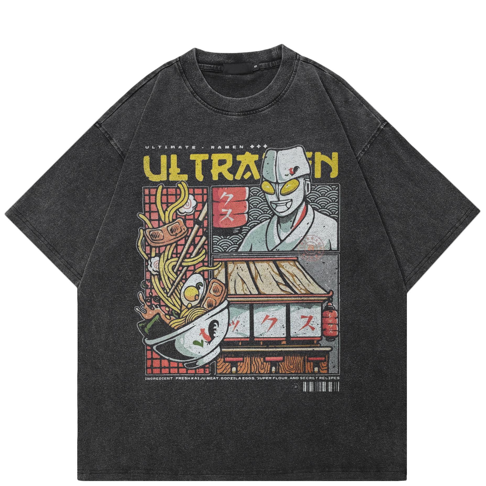 

Футболка с рисунком в стиле «уличный стиль» в стиле японского аниме, черная футболка из хлопка, топы унисекс, футболки, летние футболки с короткими рукавами M промывают черный