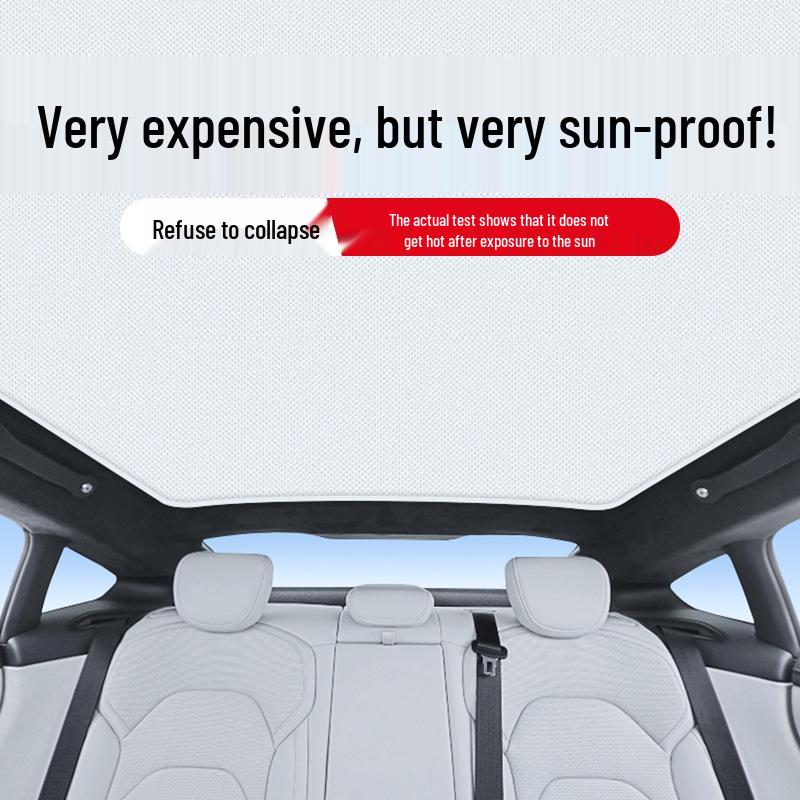 Xiaomi SU7 Silicone Suede Sunroof Sunshade: Panoramic Heat Insulation & Sun Protection