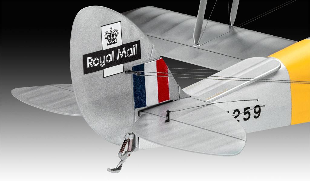 German Revell scale Royal Air Force 82A Tiger Moth plastic model kit molded in color 1/32 D.H. 03827,