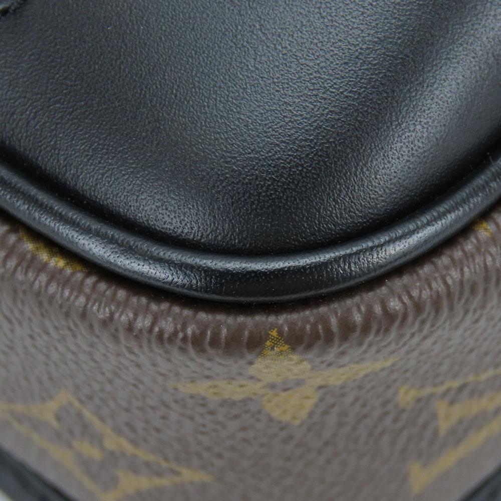 Used LOUIS VUITTON Shoulder Bag Archie Messenger M46442 Monogram Macacer Brown Black Diagonally Hung