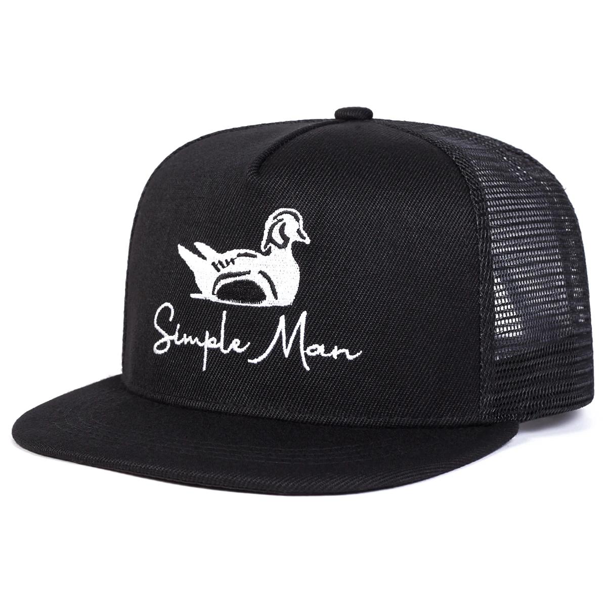 

Unisex Simple Man Embroidery Hip-Hop Net Hats Spring And Summer Outdoor Adjustable Sports Casual Baseball Caps Sunscreen Hat