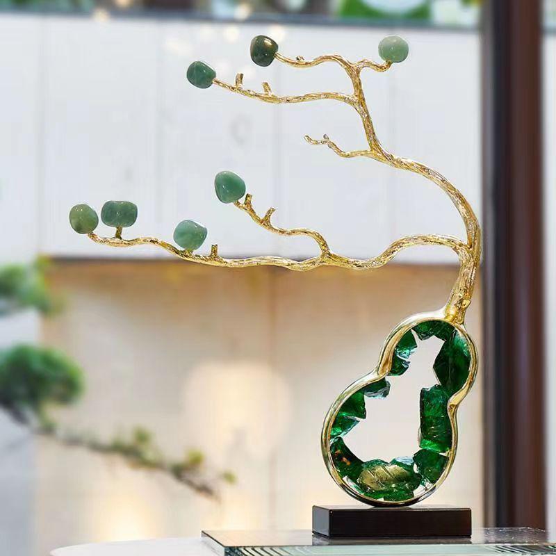 Elegante Ornamento a Zucca di Cristallo per Soggiorno, Ingresso, Mobile da Vino o TV - Decorazione Lussuosa e Regalo Perfetto per l'Inaugurazione della Casa