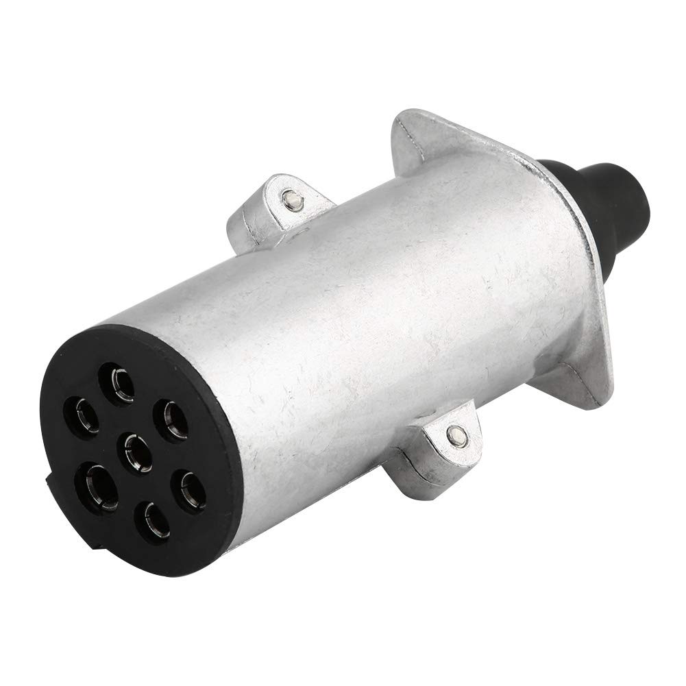 KIMISS European Type 7 Pin Trailer Plug, N Type 7 Pin Round 7 Pole