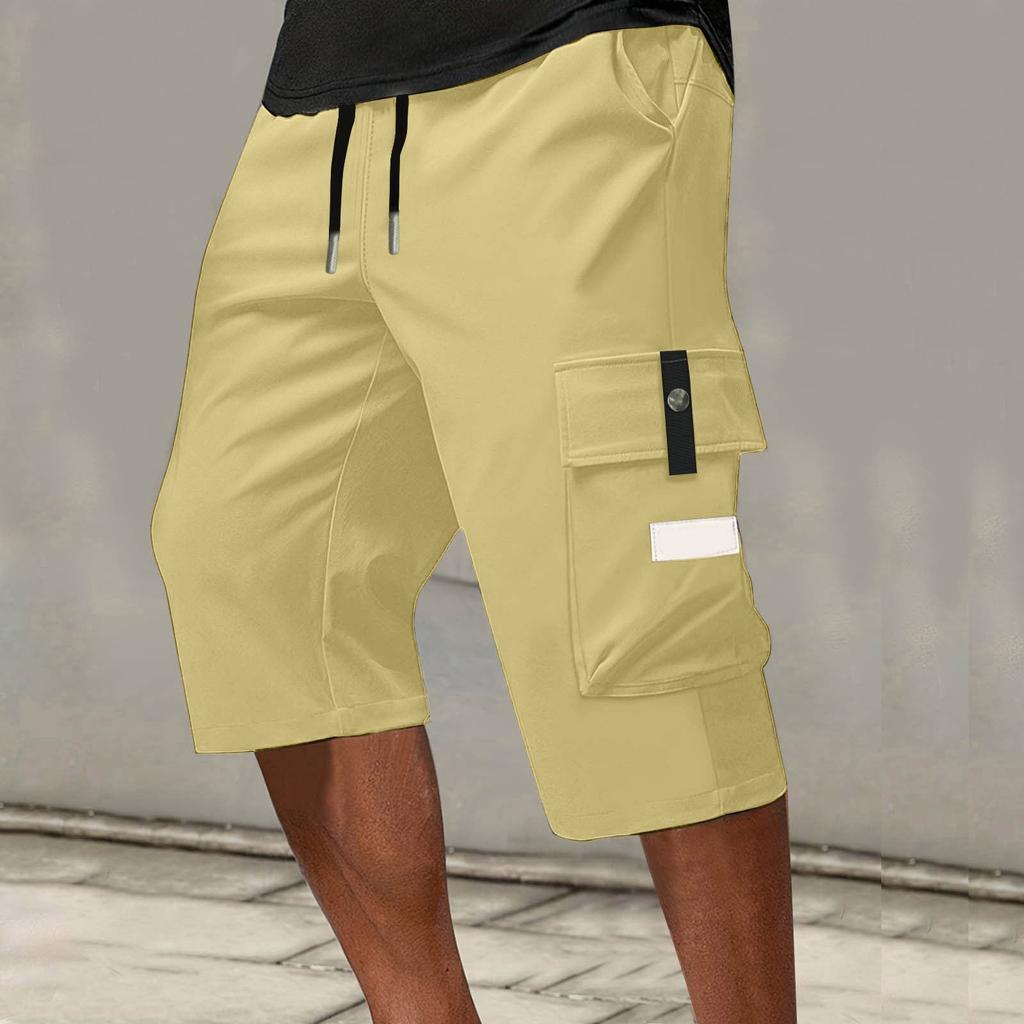 Men's Lace-up Sweatpants Men's Cargo Shorts Casual Pants