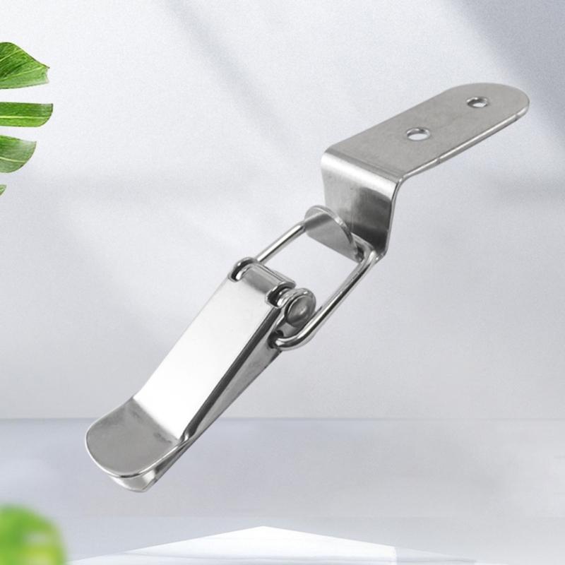4pcs Heavy Duty Steel Clamp Lock Set Secure Box Fastener with High Tension Spring Spring Buckles Set Simple Installlation