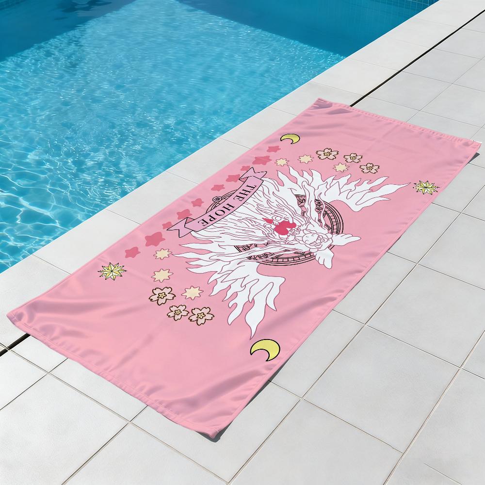 C-cardcaptor cute anime Towel Beach S-sakura Quick Dry Soft Pool Towels Gift for Travel Gym Shower Camping sports