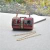 2025 Luxury Full Diamonds Dollar Stack Cash Evening Handbags Women Rhinestone Wedding Party Clutch Bag Metal Chain Shoulder Bag