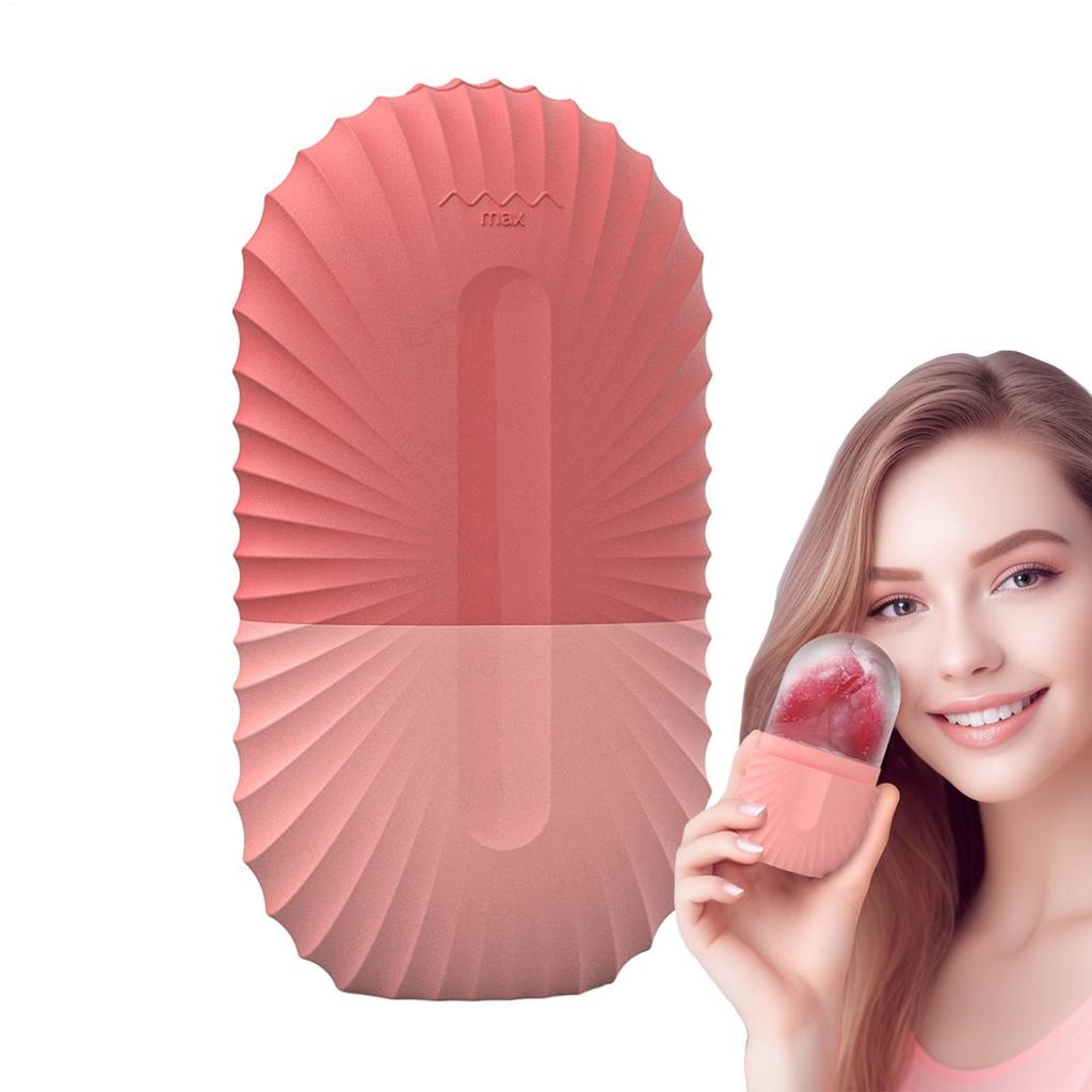 Ice Face Roller IceCube Beauty Massage Silicone Ice Mold For Eye Puffiness Ice Facial Roller Shrink Pores
