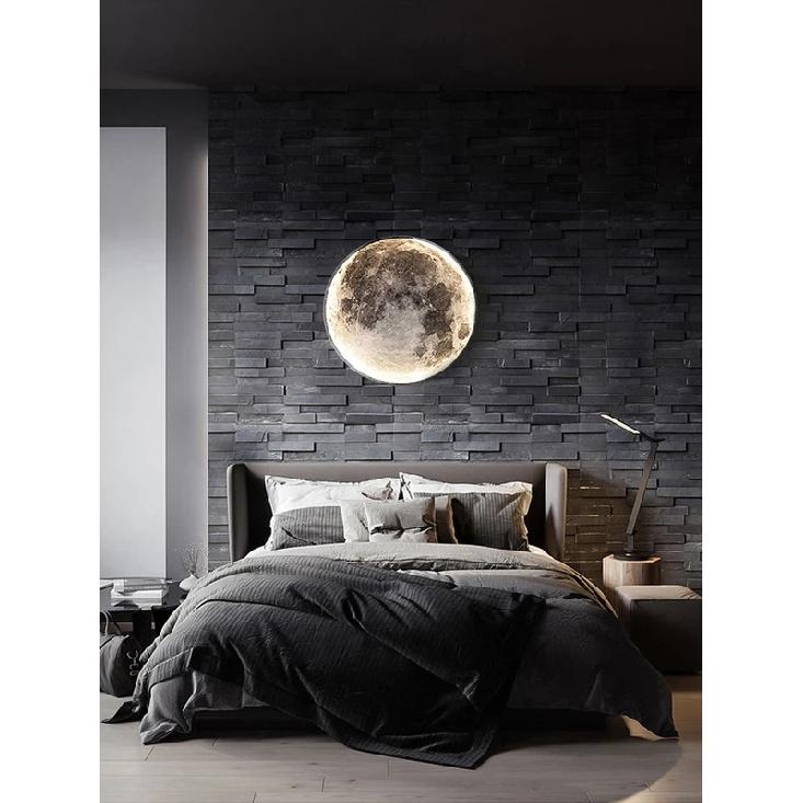 Moon Wall Lamp Living Room Background Wall Ceiling Lamp Art Bedroom Ceiling Lamp Imitating the Moon Surface Decorative Lamp