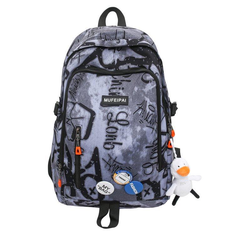 Schultasche hoher Wert ins Persönlichkeit Graffiti Mode große Kapazität Trend lässige Schultasche Mittelschule College-Student Rucksack