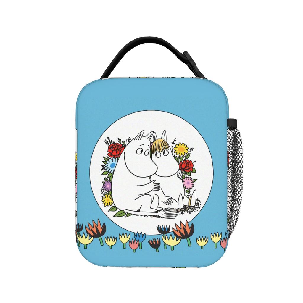 MOOMINS Inspired Insulated Lunch Bags Portable Reusable Thermal Bag Tote Lunch Box Office Outdoor Men Women
