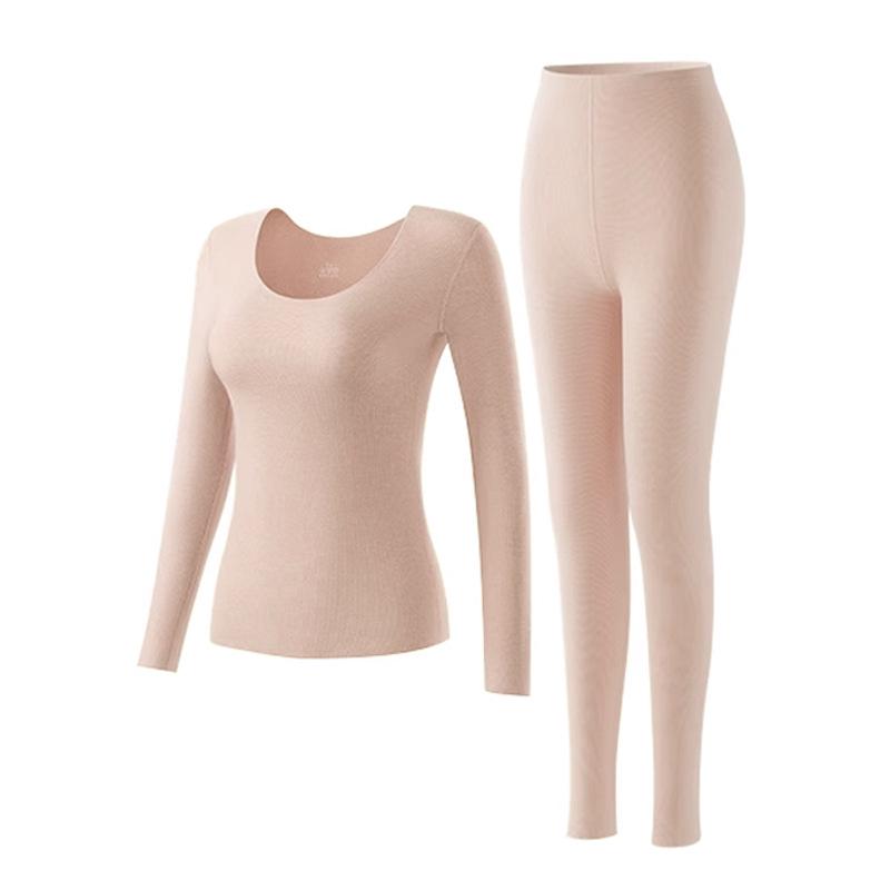 

Комплект мужского термобелья: Круглый вырез, длинный рукав, двухсторонний чесаный хлопок с бархатистой отделкой, на осень/зиму. XL