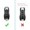 For 2011-2023 Porsche Cayenne Panamera Macan 718 Boxster Cayman Spyder 911 Black Transparent Key Fob Case Cover Holder