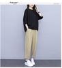 Women's 2021 Spring/Summer Hong Kong Style Casual Suit - Trendy, Youthful Top & Pants Set