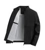 Spring Men's Stand-up Collar Jacket: Business Casual, Versatile, Middle-aged Commuting Style.