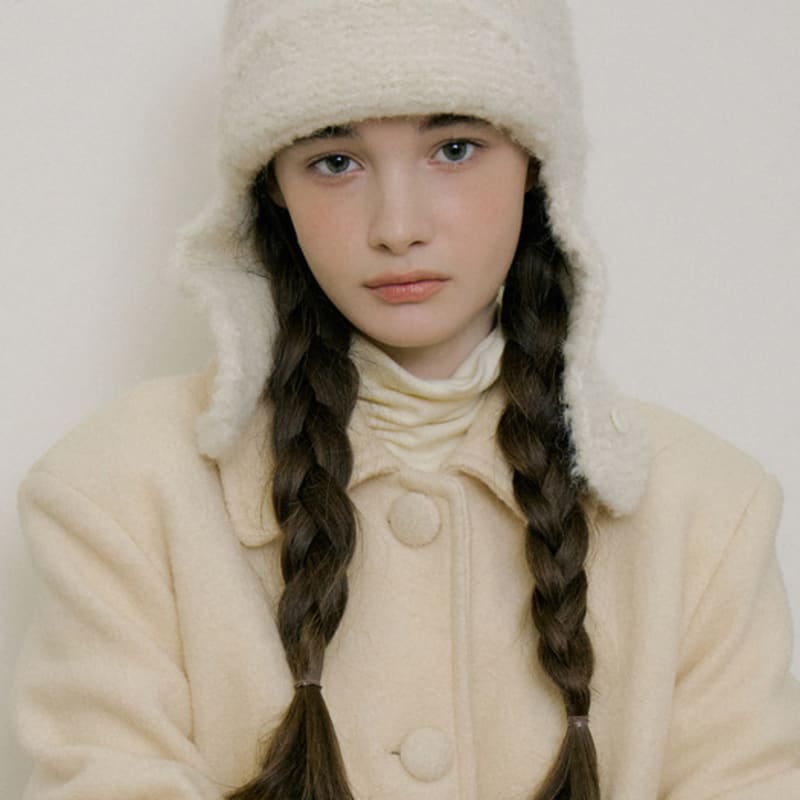 

REORG МЯГКАЯ ШАПКА-УШАНКА УЮТНЫЙ СЛОНОВАЯ КОСТЬ FREE