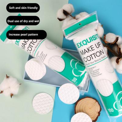 100 pezzi dischetti di cotone monouso per il viso, accessori per il trucco, salviette struccanti per la pulizia del viso, dischetti cosmetici