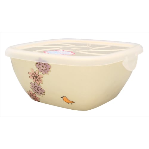 Kiln SOUSEN Microwave Pack, Pink, 15cm, Seto Ware, Large Pack Bowl, Bird Pattern