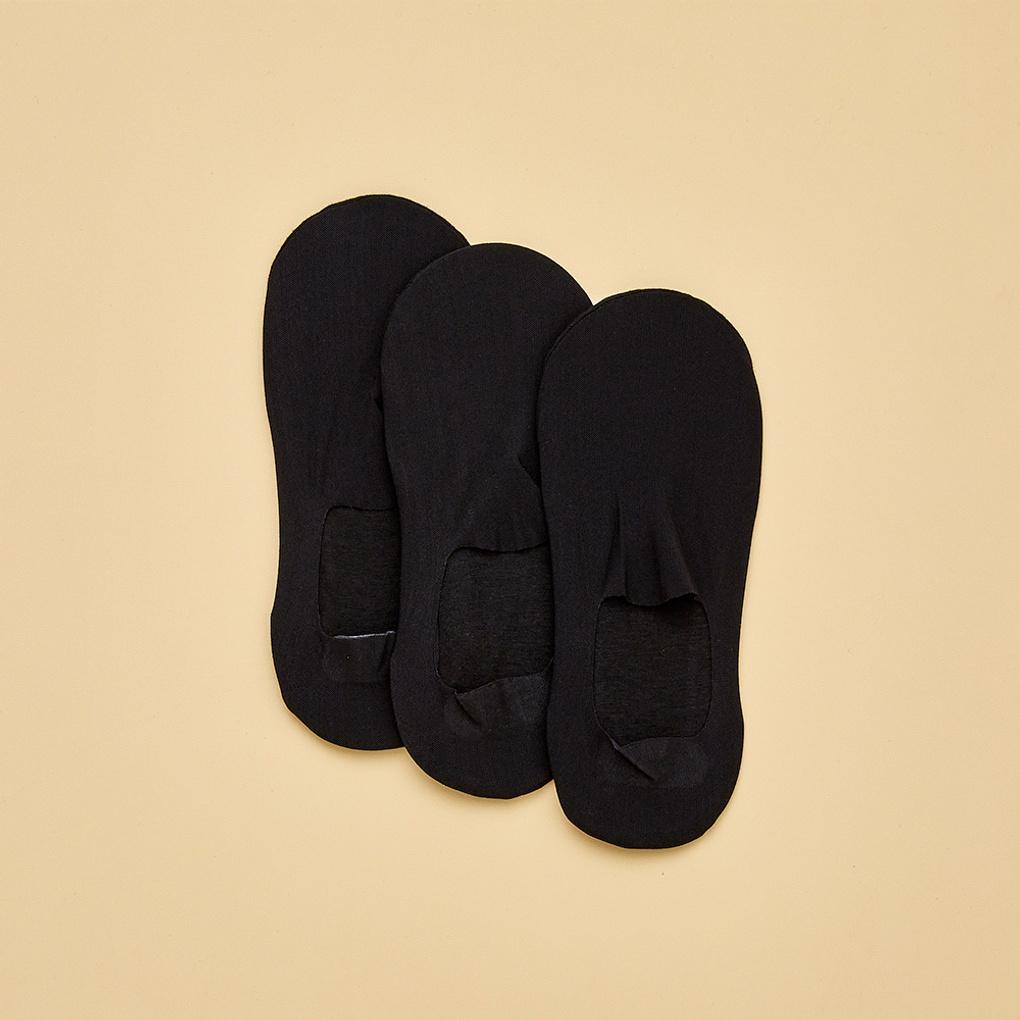 

Набор из 3 пар чулок и тапочек (черный)_DY0523052