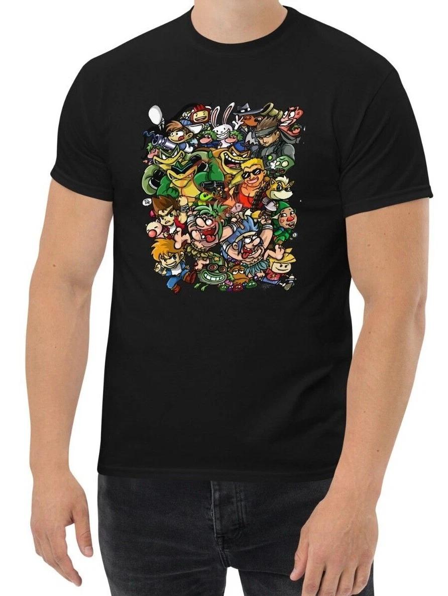 

New Arcade Retro Vintage Games Men s Japanese Anime Manga T Shirt S-3XL 3XL