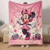 1pc Minnie Printing Blanket - Soft, All-Season Throw for Office Blanket,Personalized Gift with Adorable Cartoon Design