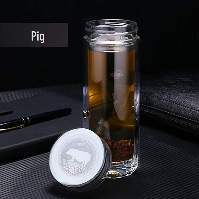 Noah Double-Layer Heat-Resistant Glass Mug