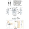 Adjustable Concealed Cabinet Hinges Hidden Cross Hinge for 18-20mm Thickness Doors