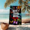 1pc GTA Beach Towel, Comfortable and Thick, and Swimming/Bath/Picnic/Camping Towel, Suitable for Seaside Beaches