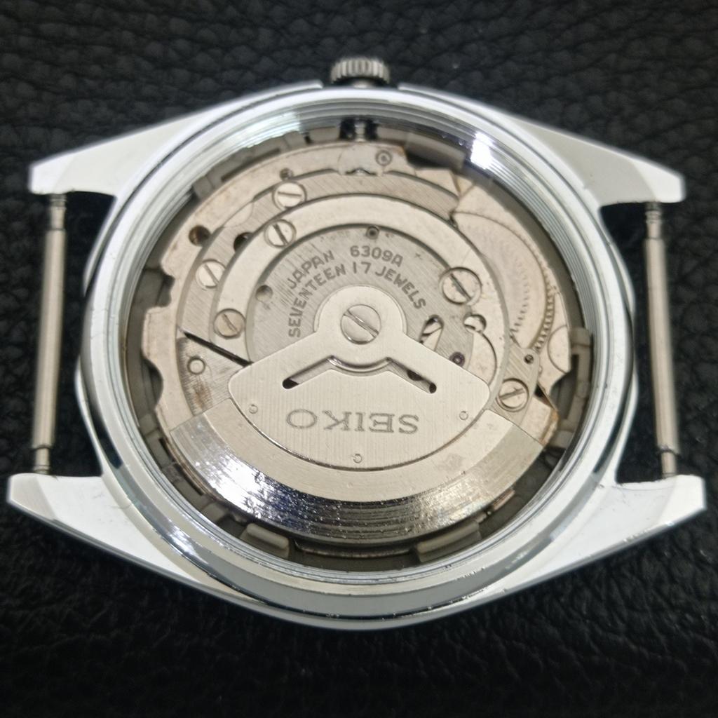 REFURBISHED VINTAGE SEIKO AUTOMATIC 6309A JAPAN MENS WHITE DIAL WATCH A442725-1