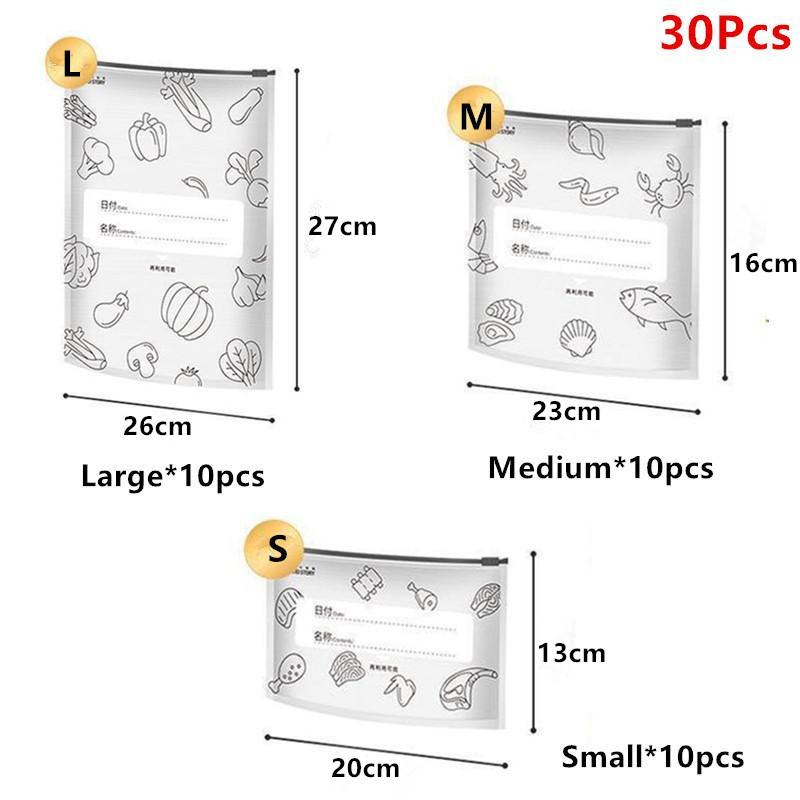 Zipper Style Thickened Aluminum Foil Sealed Storage Bag For Refrigerator Food Preservation And Freezing Home Use Durable Bag