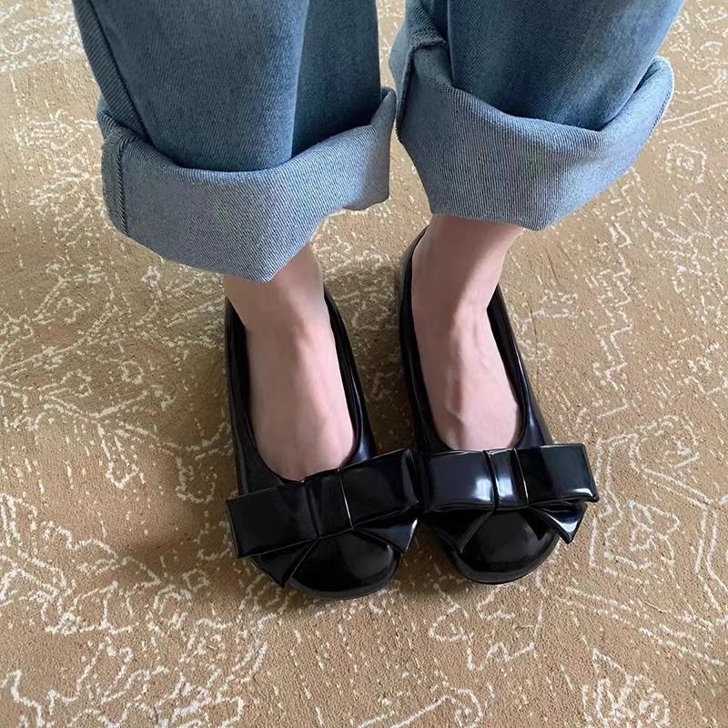 Korean Style Gentle Shoes Women's Spring and Summer 2025 Casual Versatile Soft Flat Bottom Temperament Shallow Mouth Single Shoes Doudou Shoes