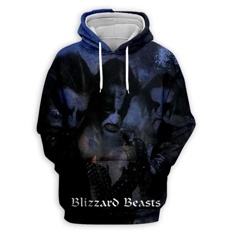 Schwarz Metall Rock Unsterblich 3D Druck Hoodies Herren Damen Mode Lässige Sweatshirts Übergroßer Hoodie Pullover Trainingsanzug Kleidung