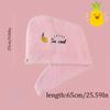 1PC Magic Microfiber Shower Cap Embroidery Towel Bath Hats Dry Hair Cap Quick Drying Soft for Lady Turban Head