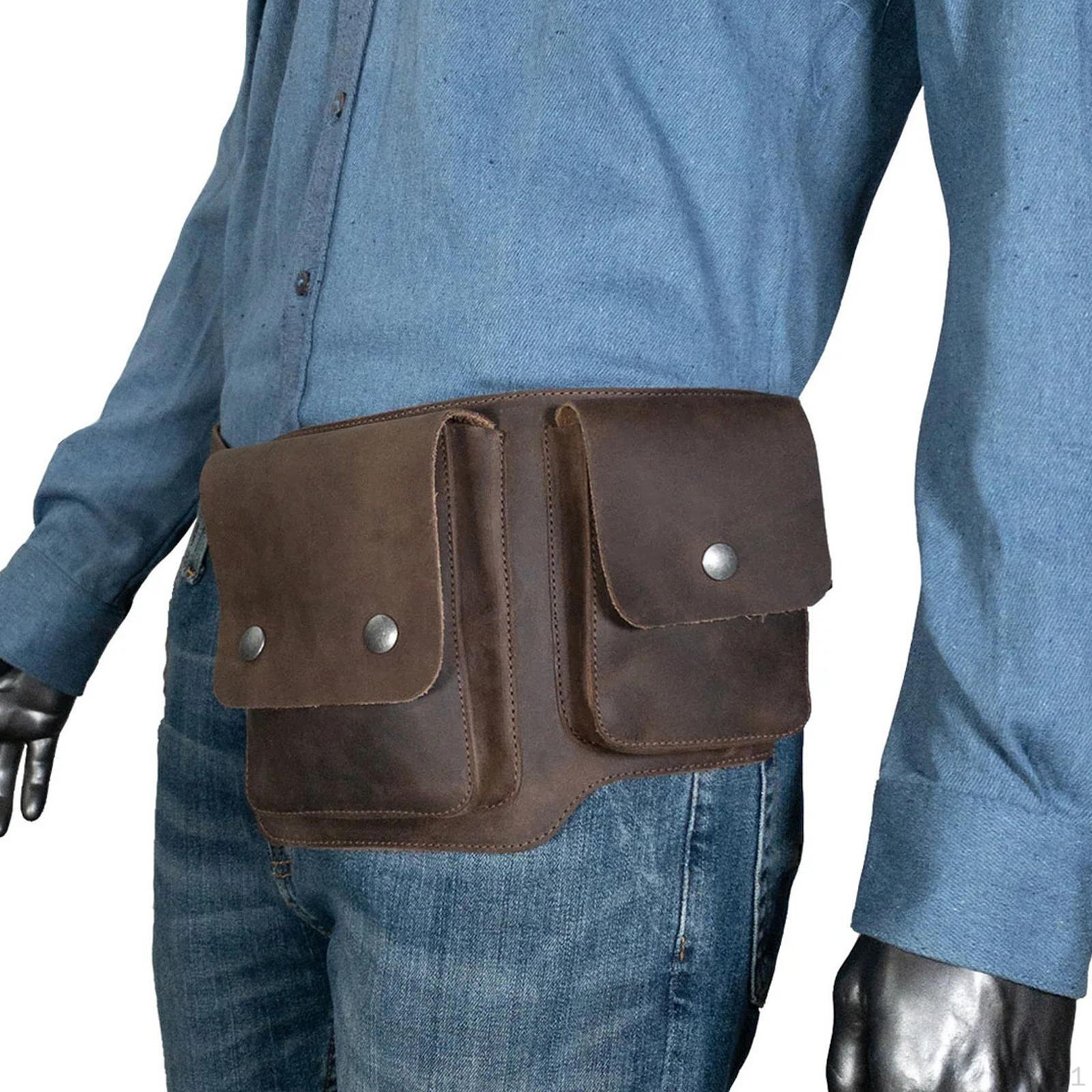 

Поясная сумка для походов и путешествий, подходит мужчинам и женщинам коричневый